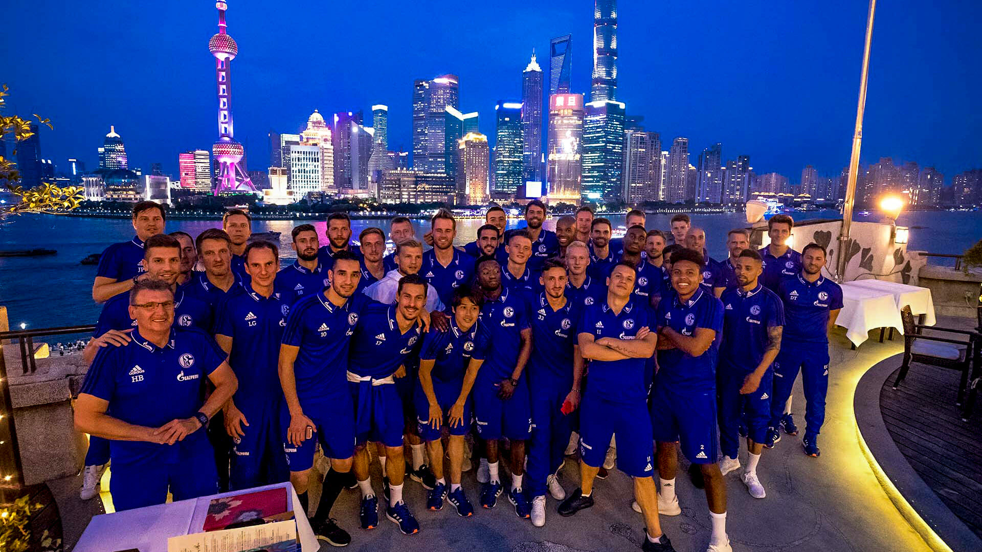 Teamfoto in China