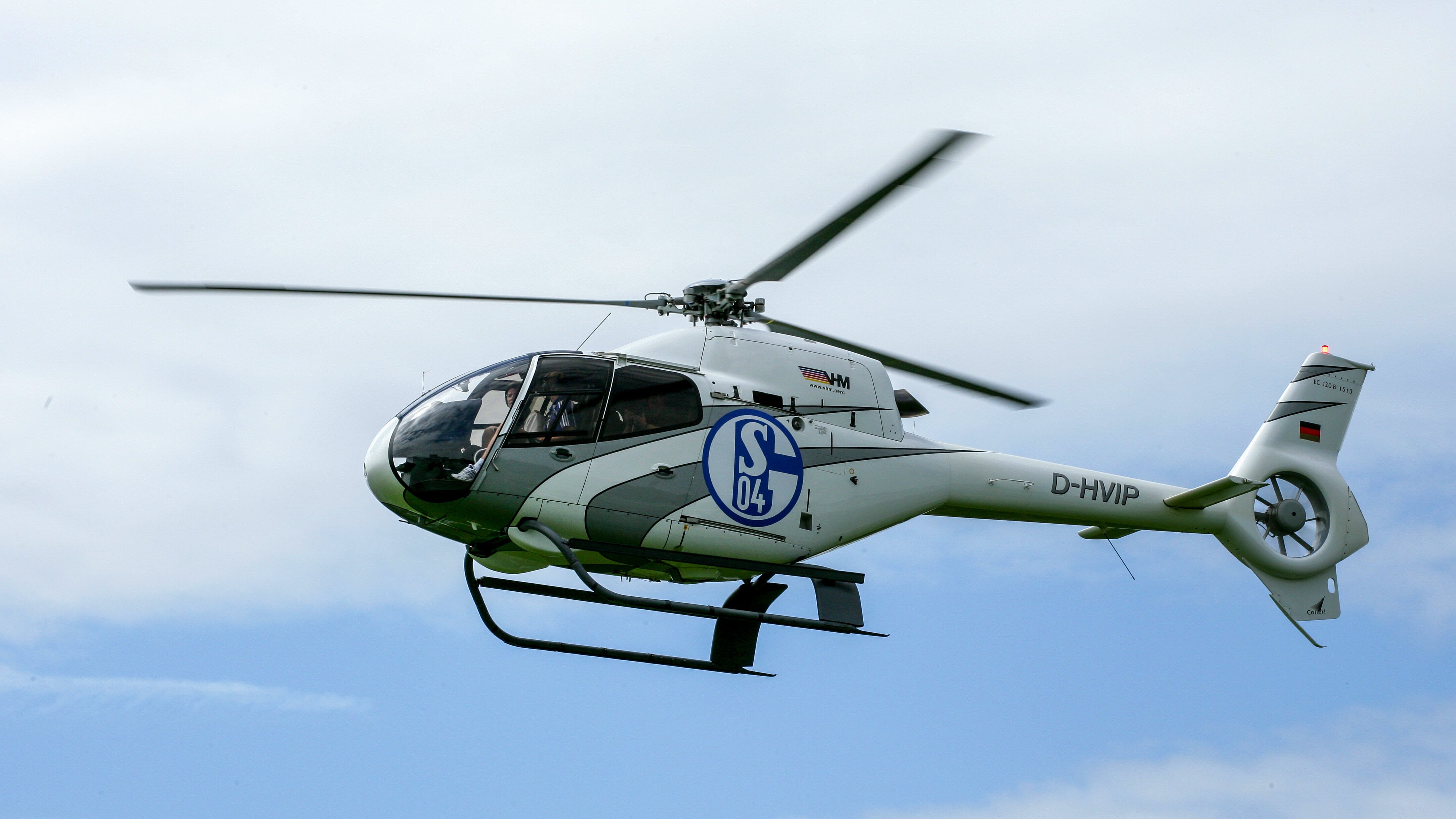 Schalke Hubschrauber