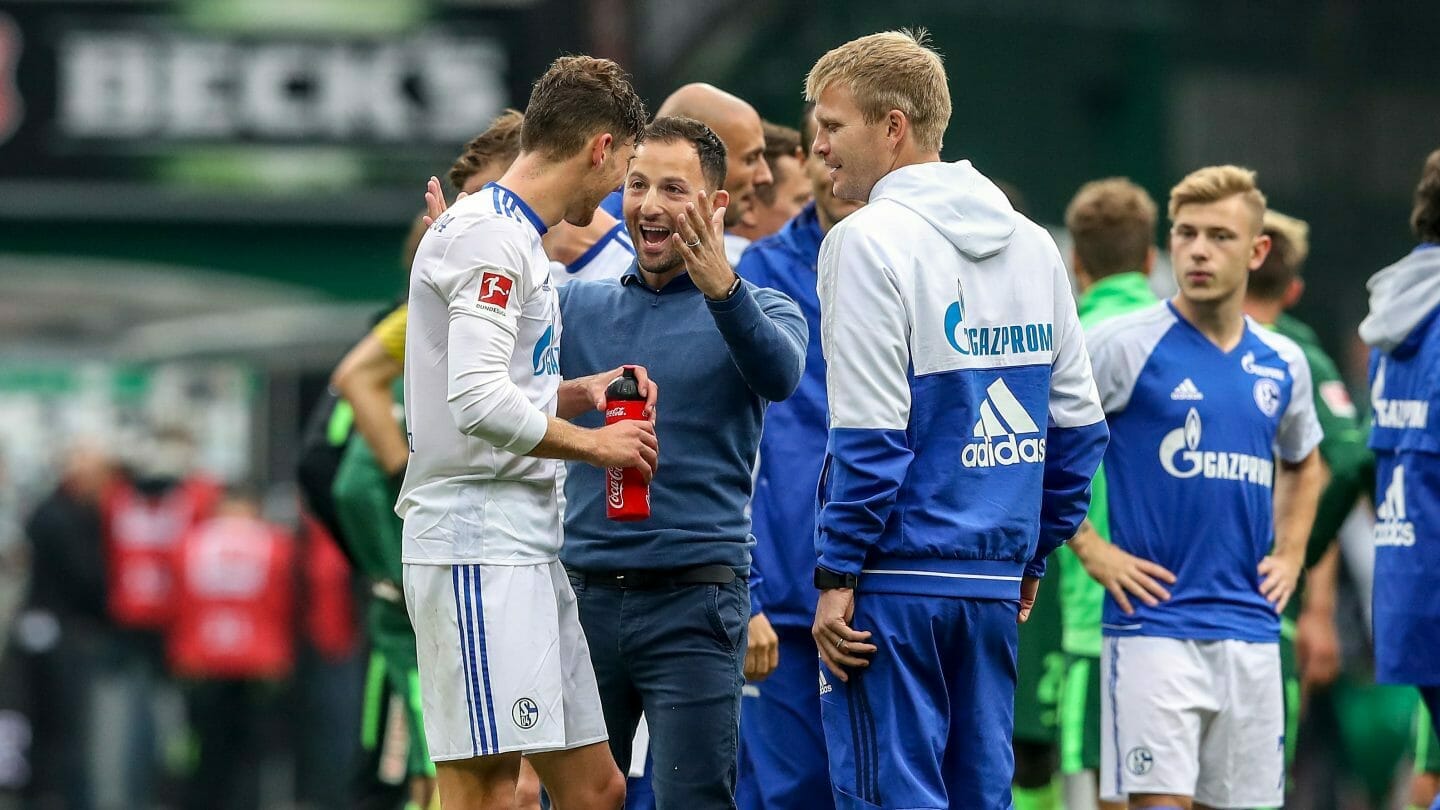 Domenico Tedesco und Leon Goretzka
