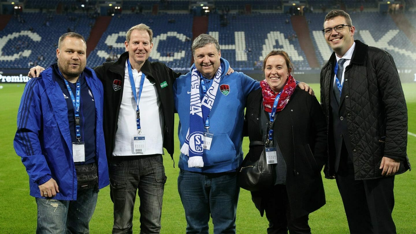 Vertreter von Cork City FC zu Gast