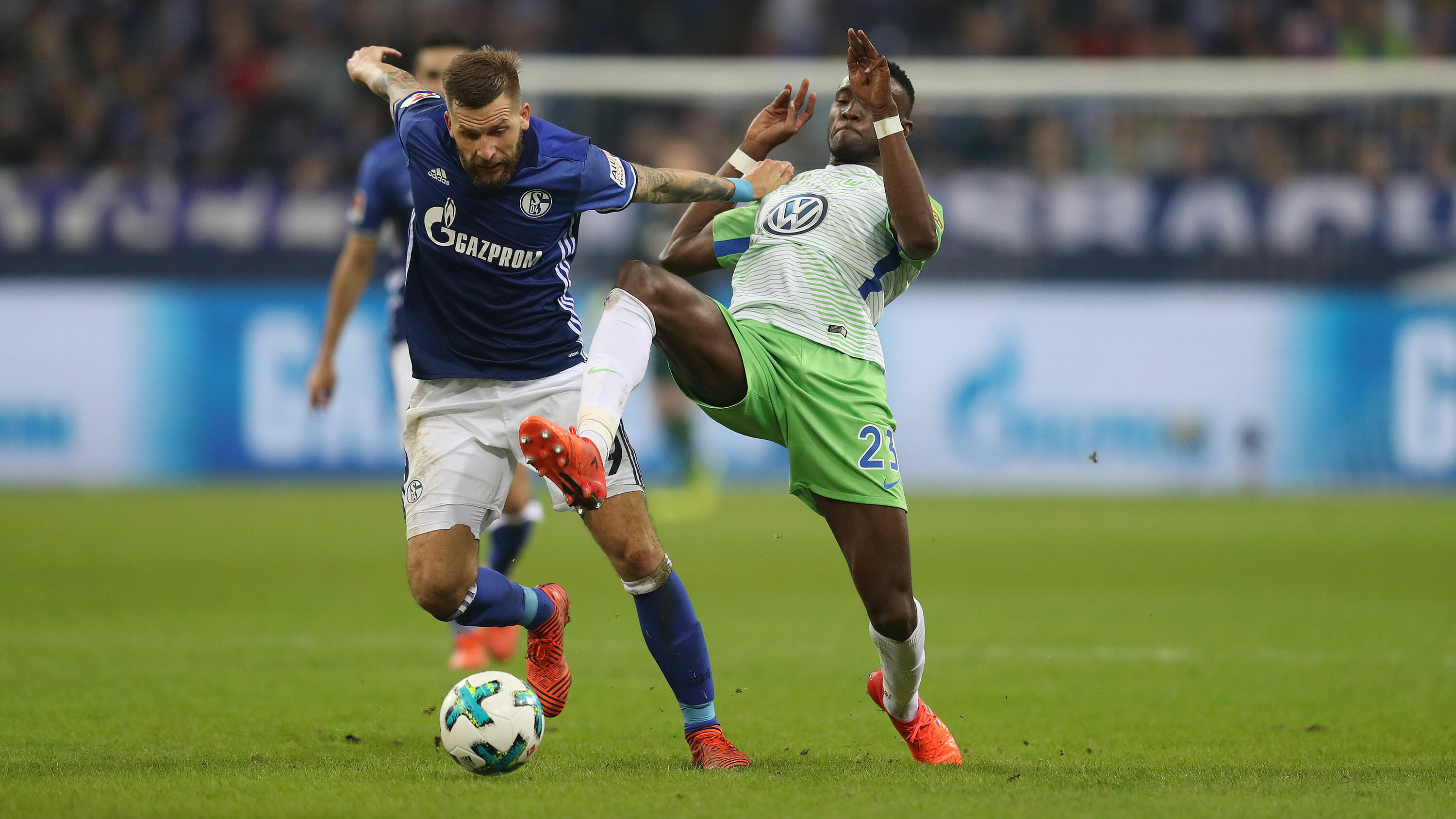 Guido Burgstaller im Heimspiel gegen den VfL Wolfsburg.