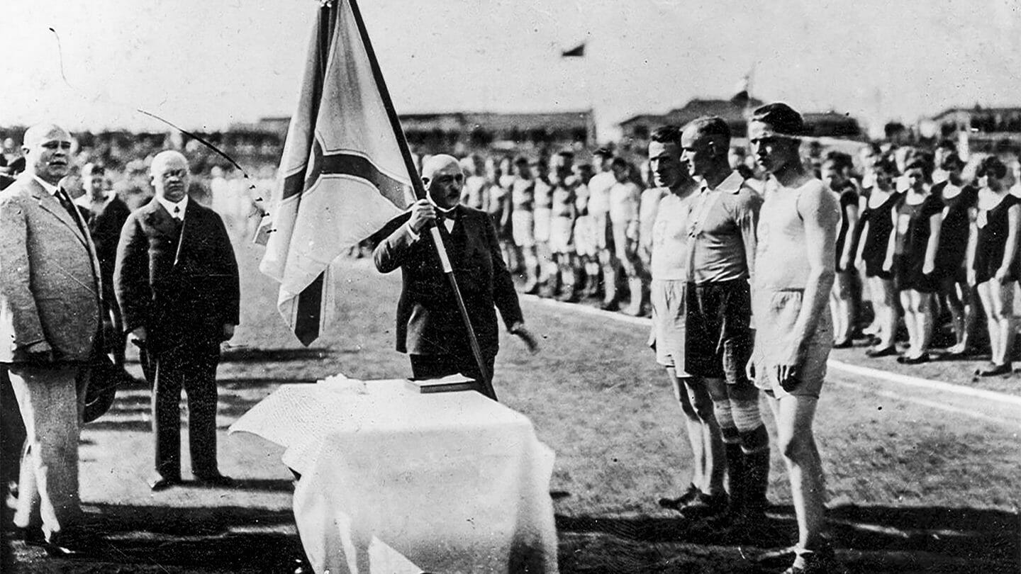 Feierliche Einweihung Glückauf-Kampfbahn im August 1928
