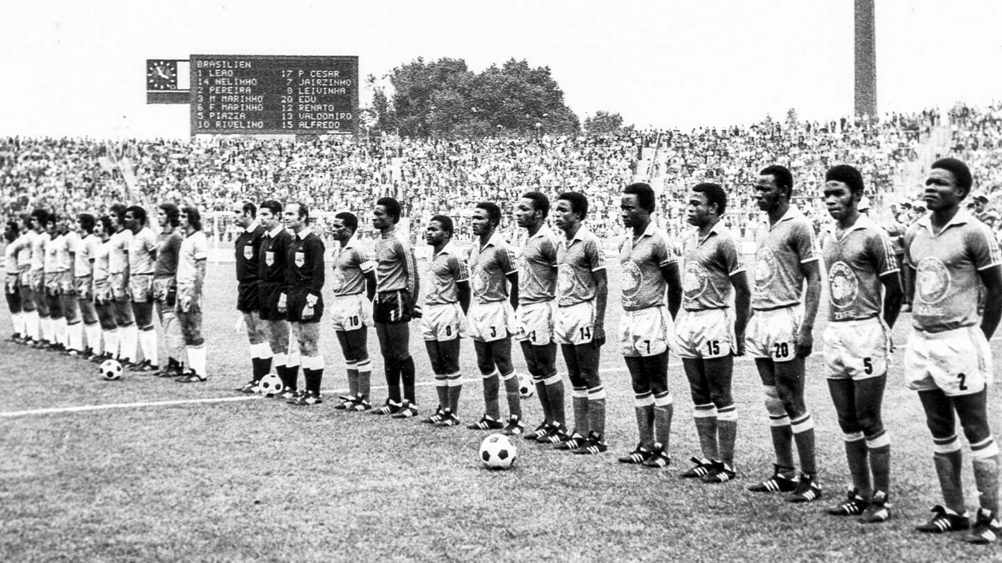 Parkstadion WM 1974 Zaire_Brasilien