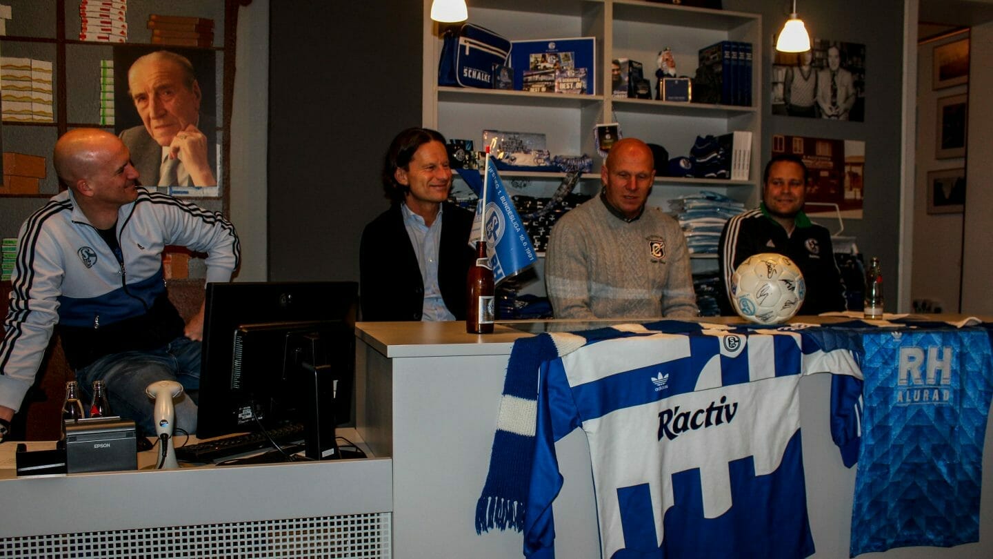 Anne Theke mit Dietmar Schacht und Peter Sendscheid