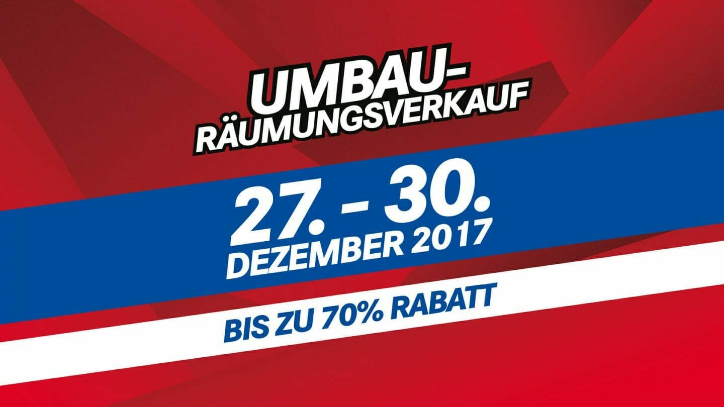 Umbau-Räumungsverkauf in GE-City