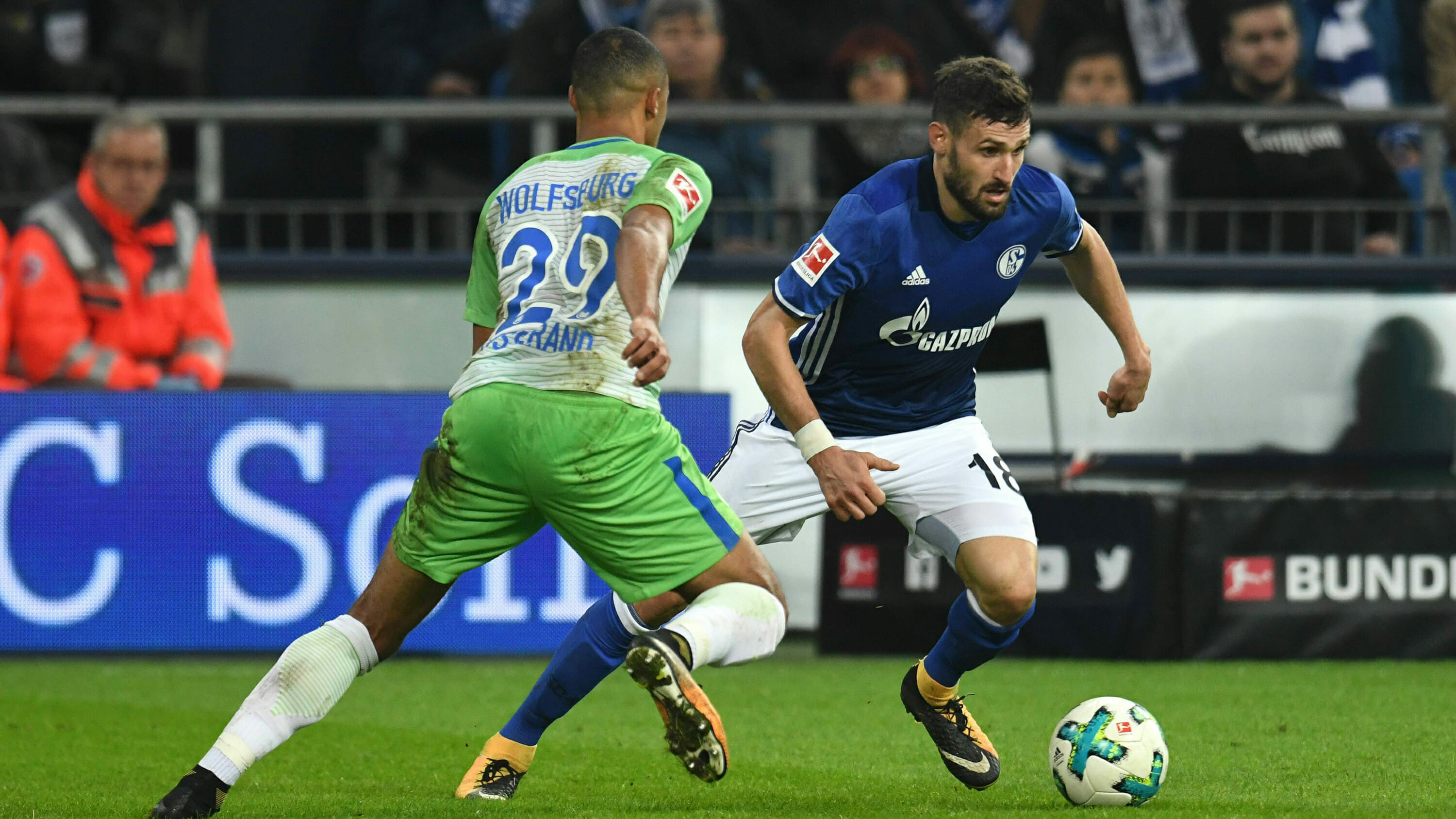 Daniel Caligiuri gegen den VfL Wolfsburg