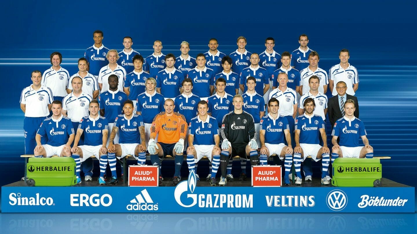 Die Strategen der Saison 2010/2011 FC Schalke 04 Postkarte Fußball #190419 