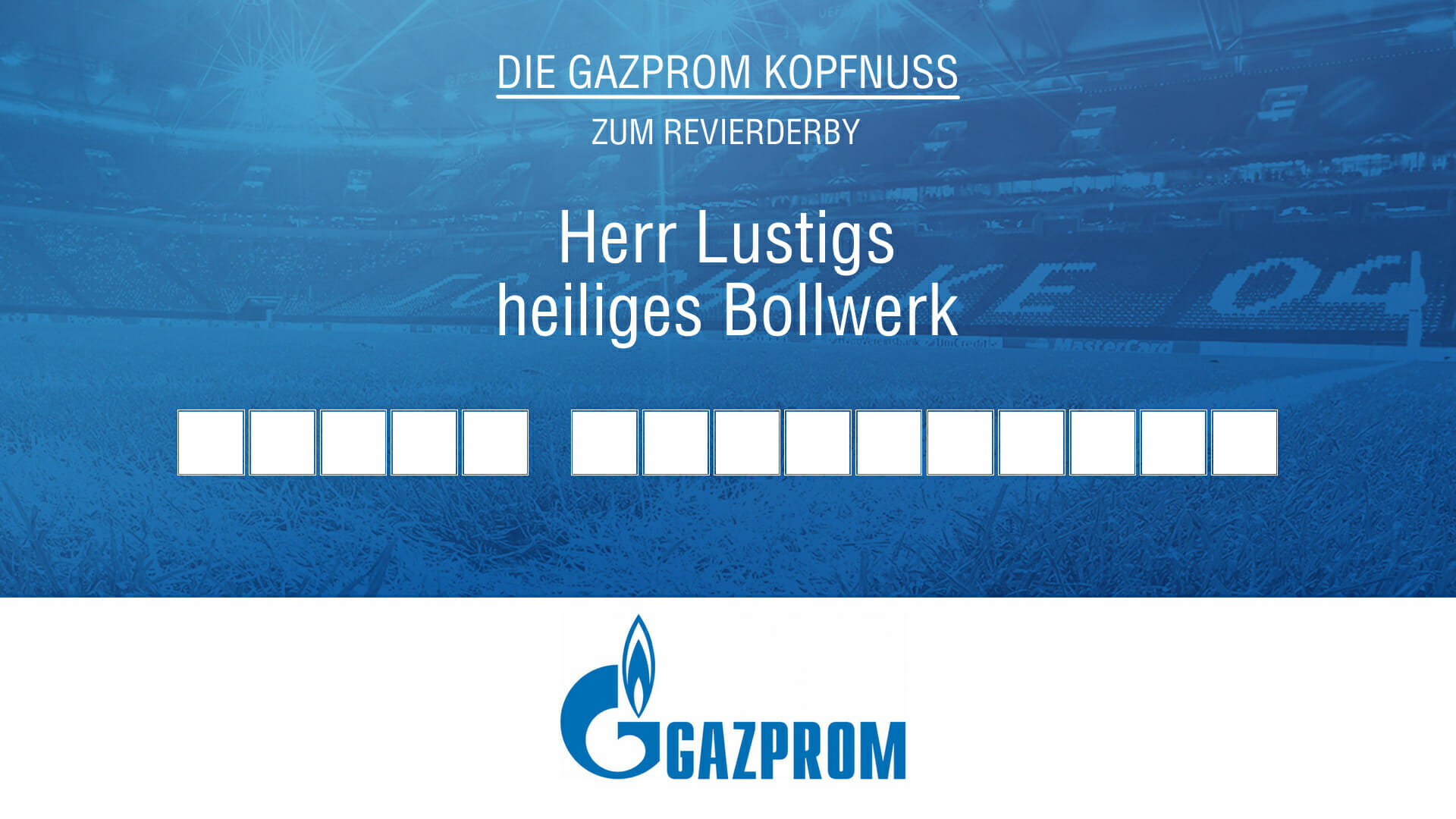 Gazprom Kopfnuss