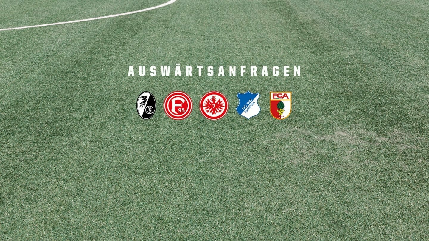 Ticketanfrage für Auswärtsspiele in Düsseldorf und Frankfurt geöffnet