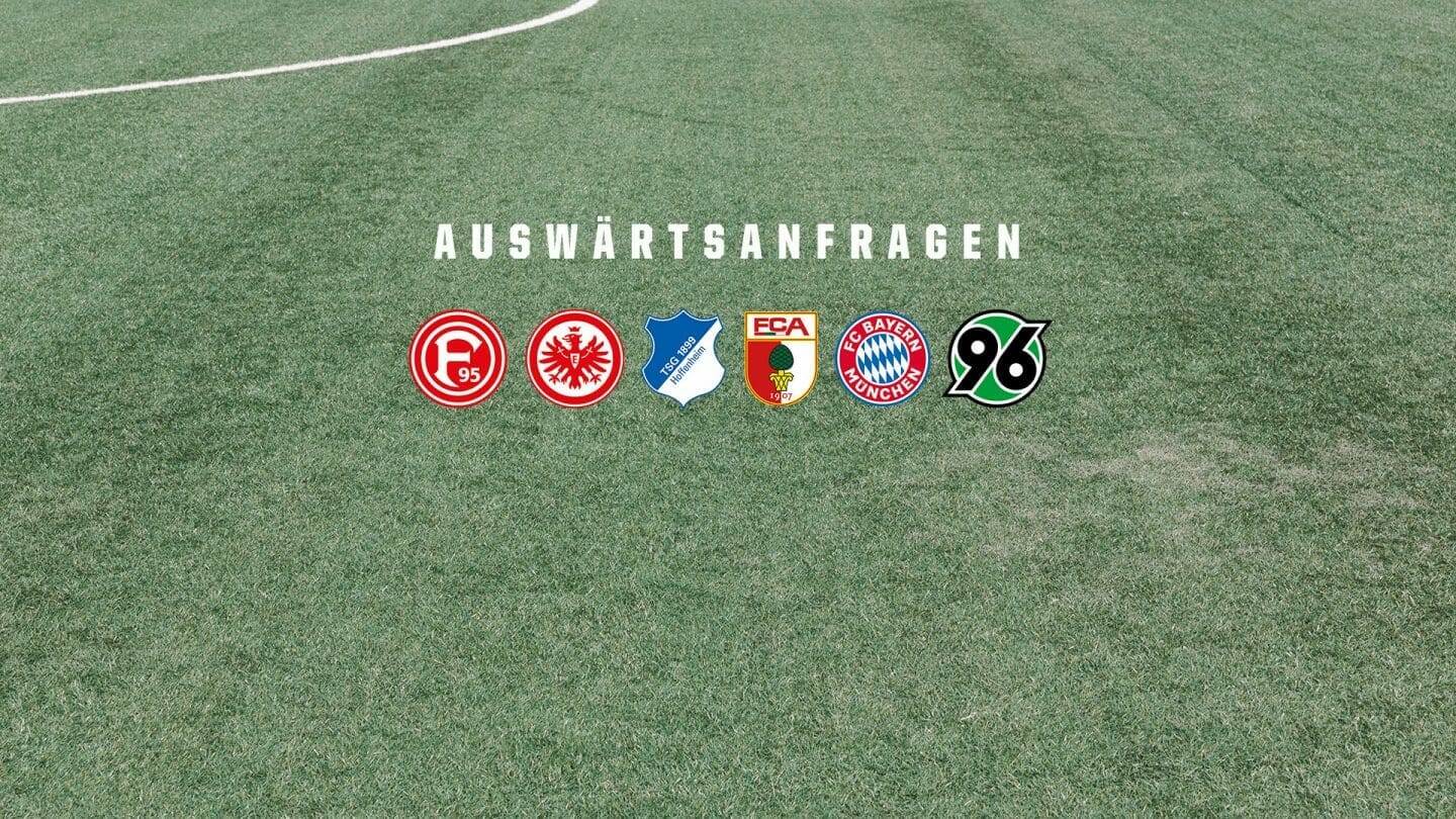 Ticketanfrage für Auswärtsspiele in München und Hannover geöffnet