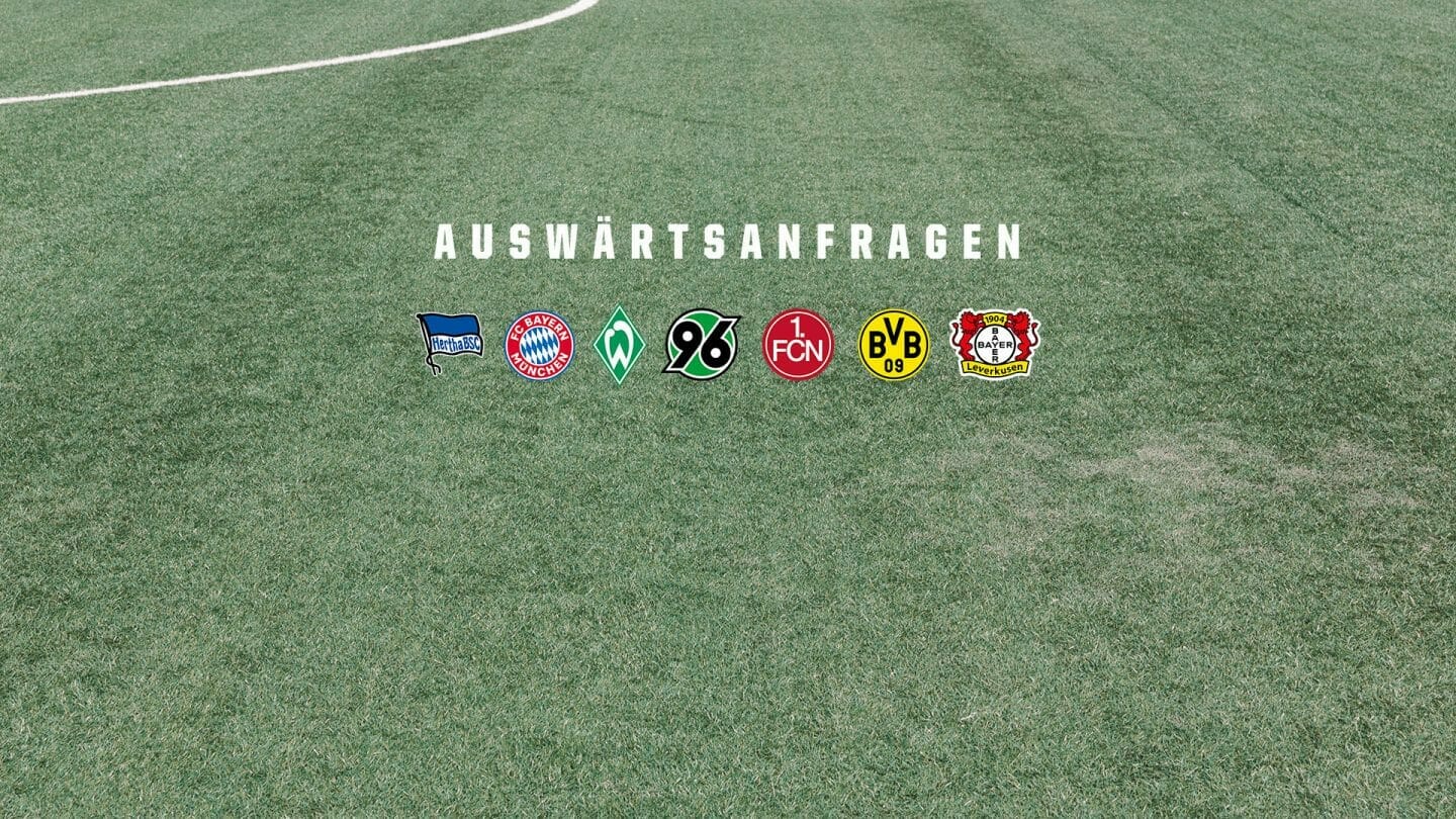 Ticketanfrage für Spiele in Bremen und Leverkusen geöffnet