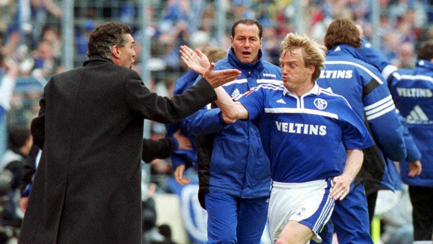 Youri Mulder und Mike Büskens