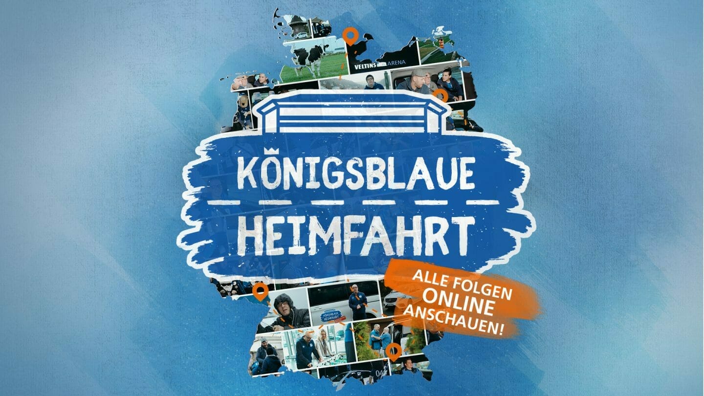 Königsblaue Heimfahrt der R+V Versicherung