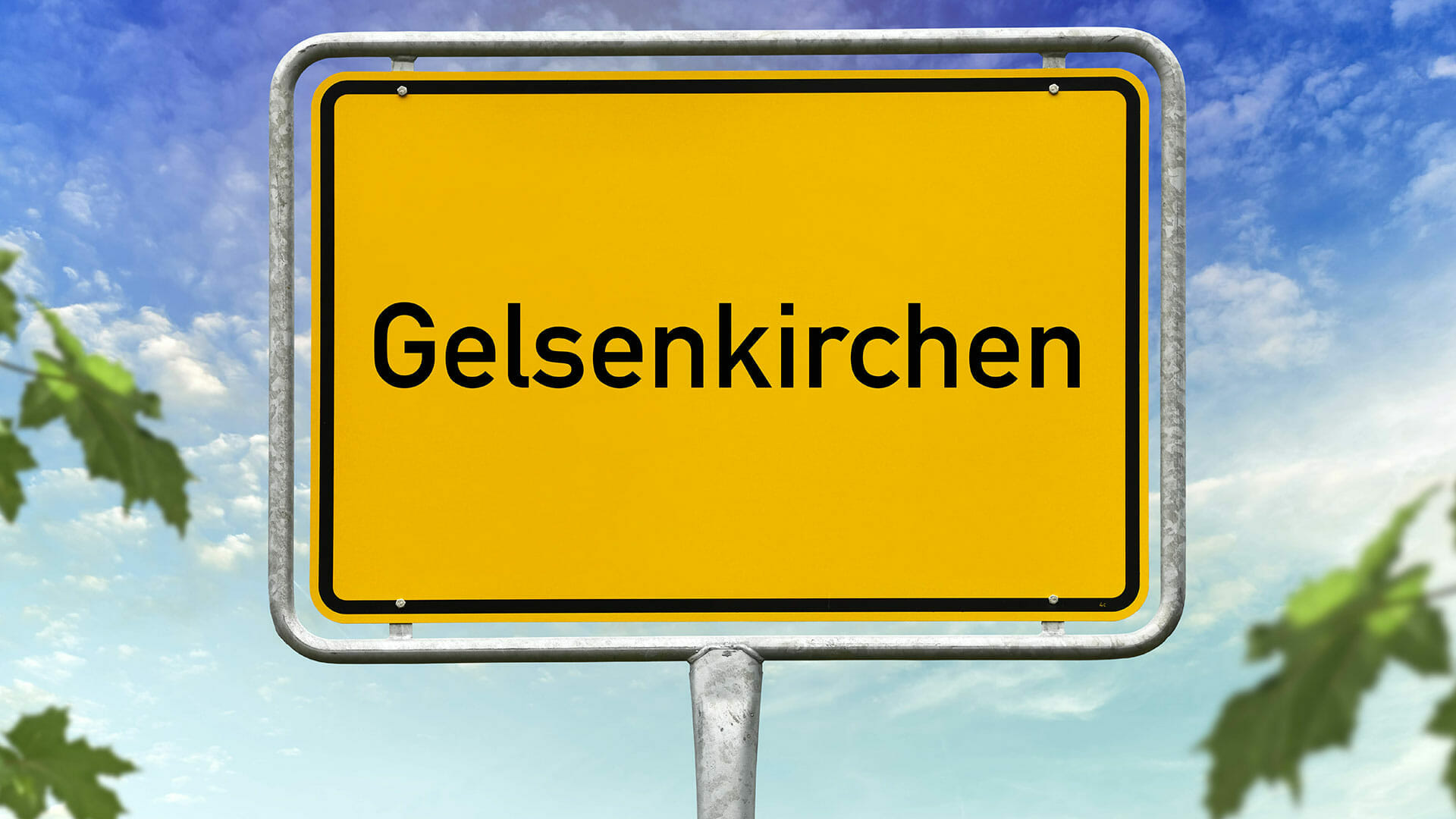 Ortsschild von Gelsenkirchen