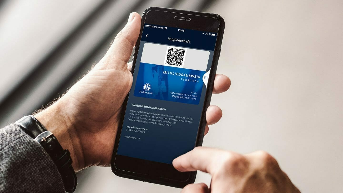 Ab sofort: Digitaler Mitgliedsausweis in S04-App verfügbar