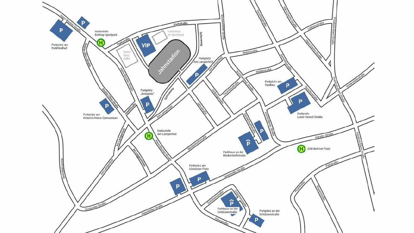 Anreise Jahnstadion Bottrop