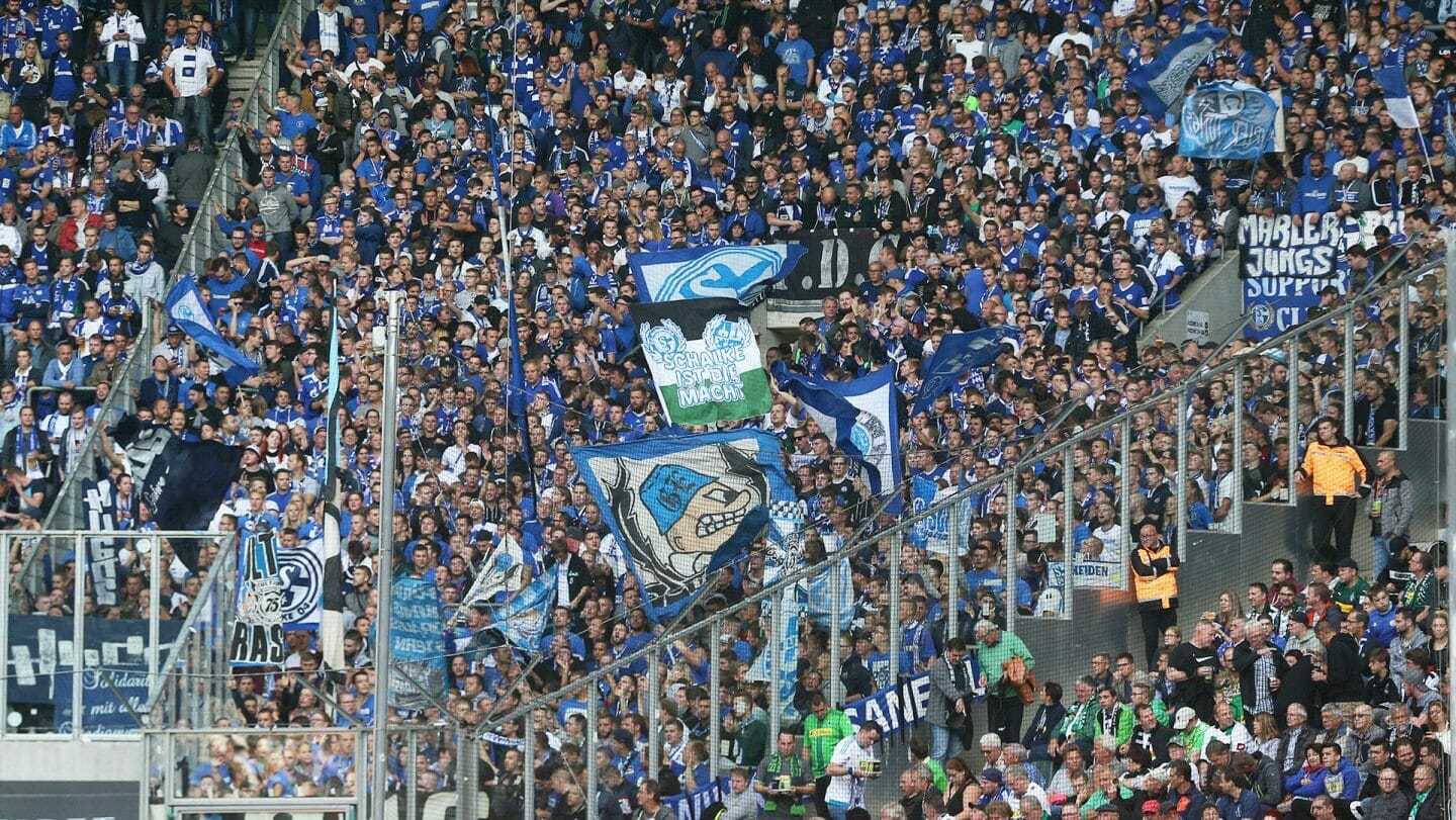 Gästeblock in Gladbach