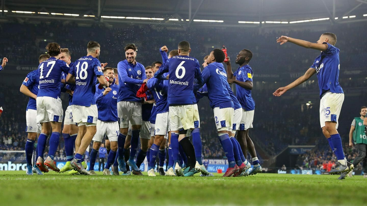 Jubel nach dem Heimsieg gegen Mainz