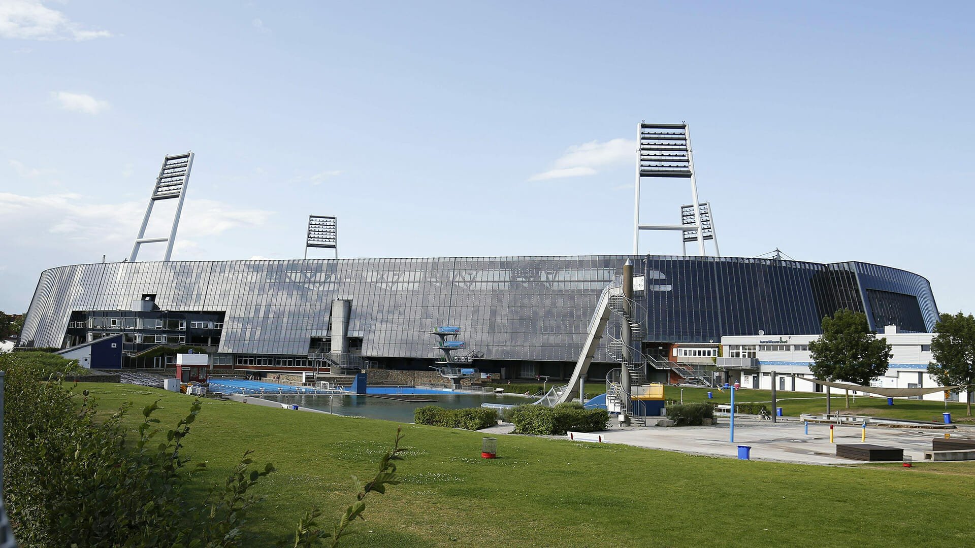 10 08 2019 Stadiongelaende Bremen Das wohninvest Weserstadion von aussen Das wohninvest Weserstad