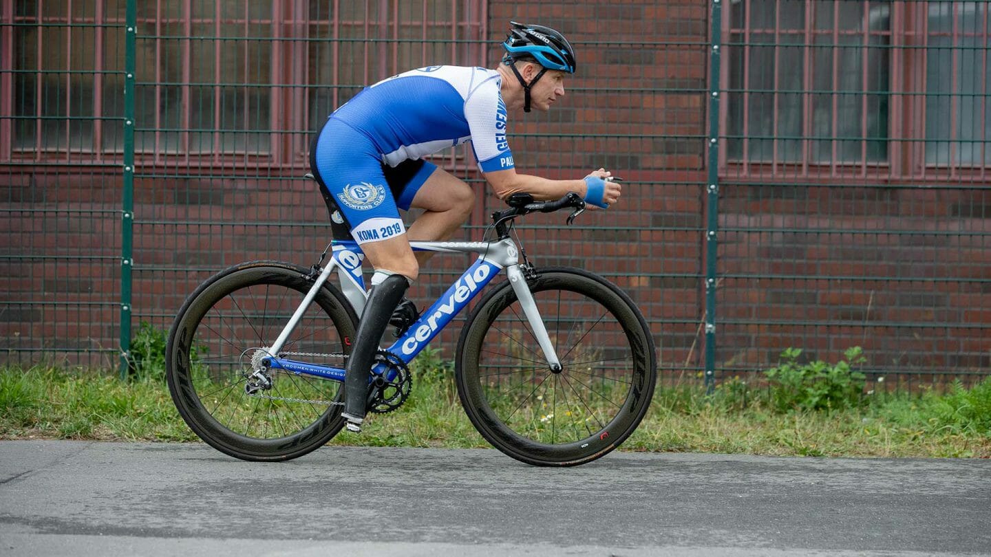 Stefan Palkowski auf dem Fahrrad