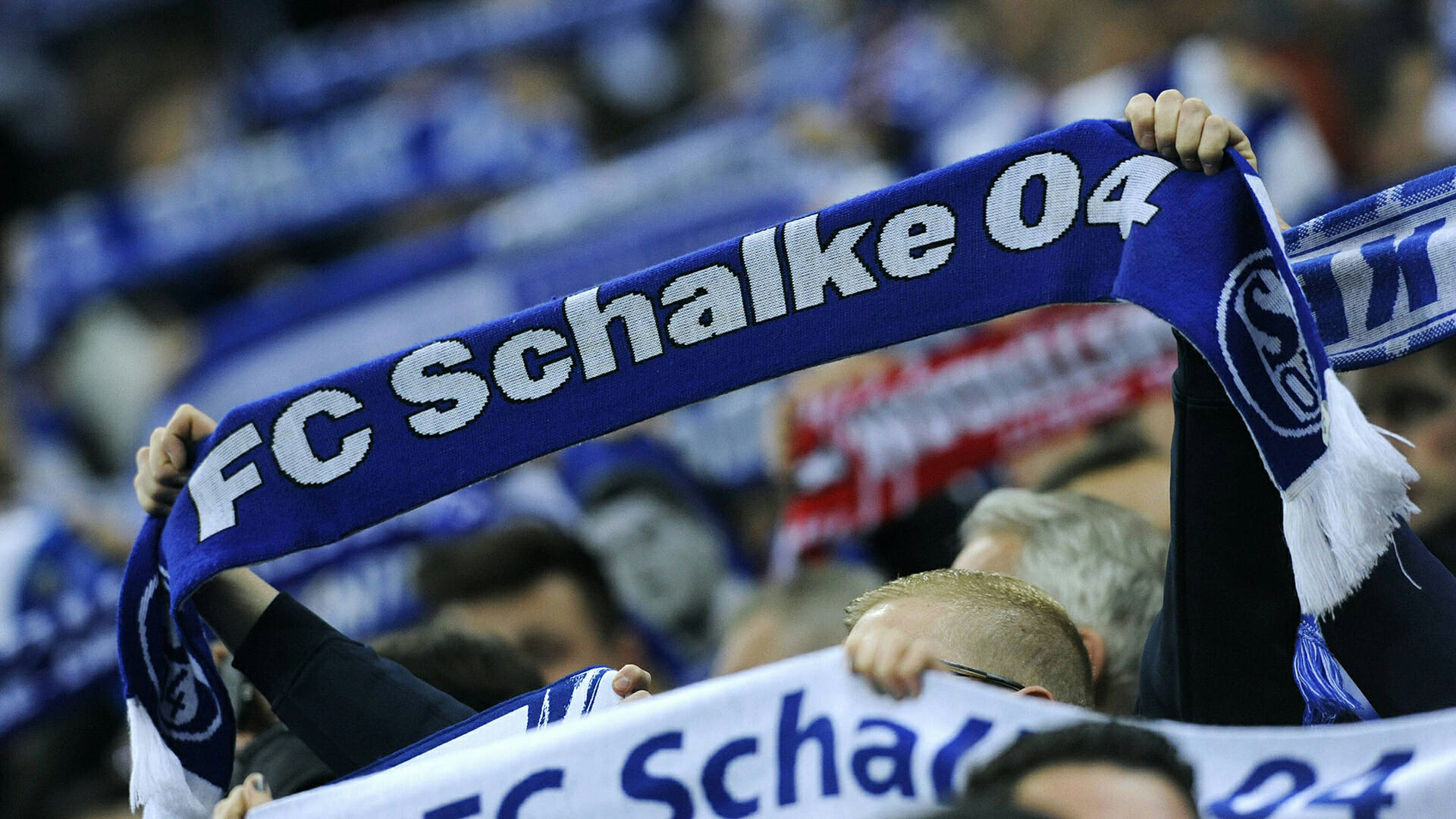 Schalke-Schals in der VELTINS-Arena