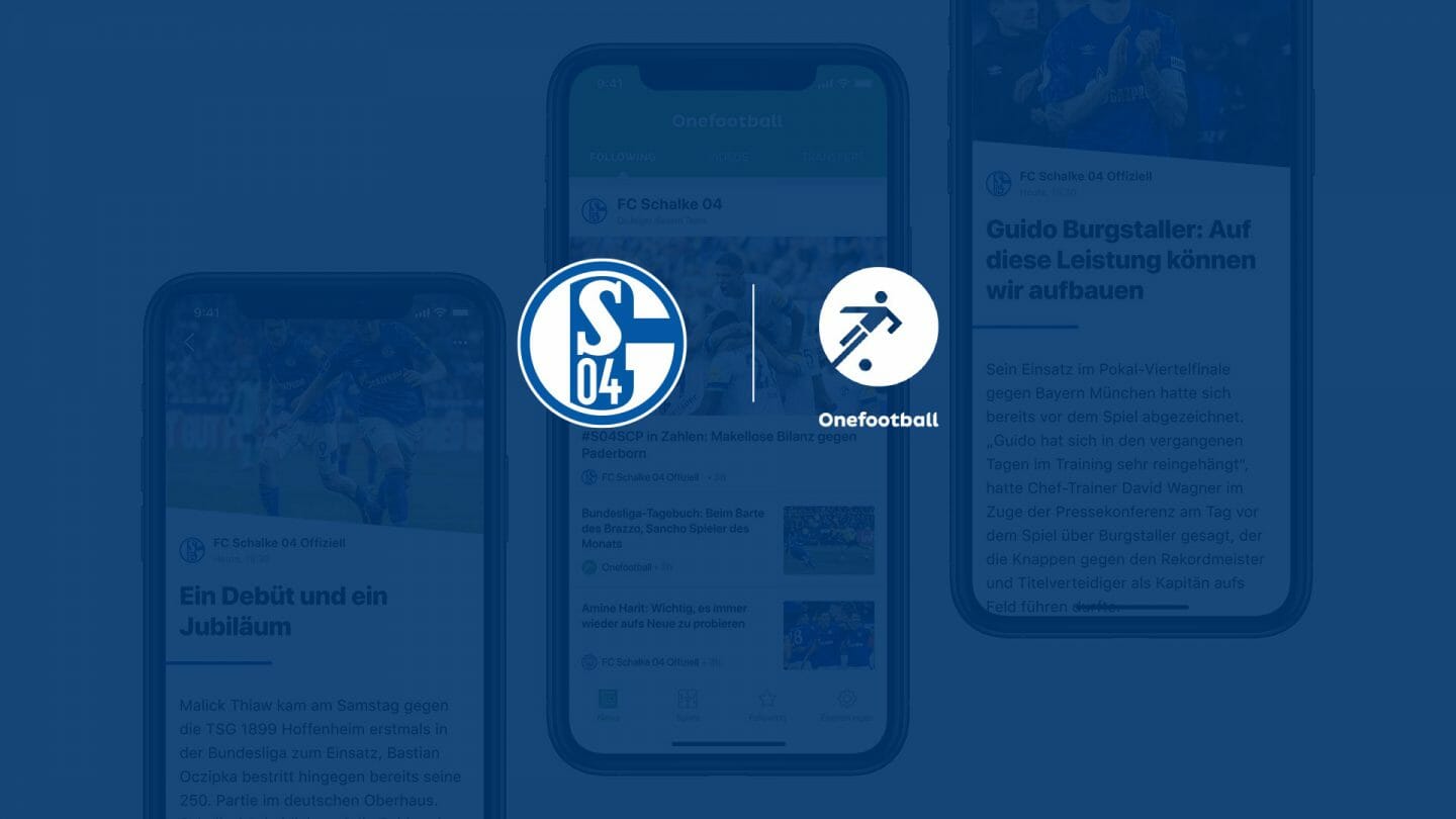 Schalke 04 startet innovative Content-Kooperation mit Onefootball