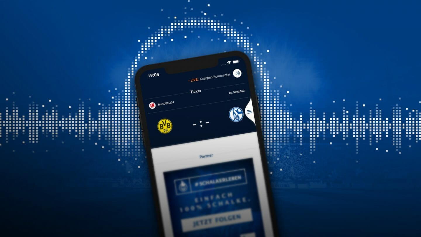 Neu in der Schalke 04 App: Audio-Übertragungen für Fans mit Sehbehinderung
