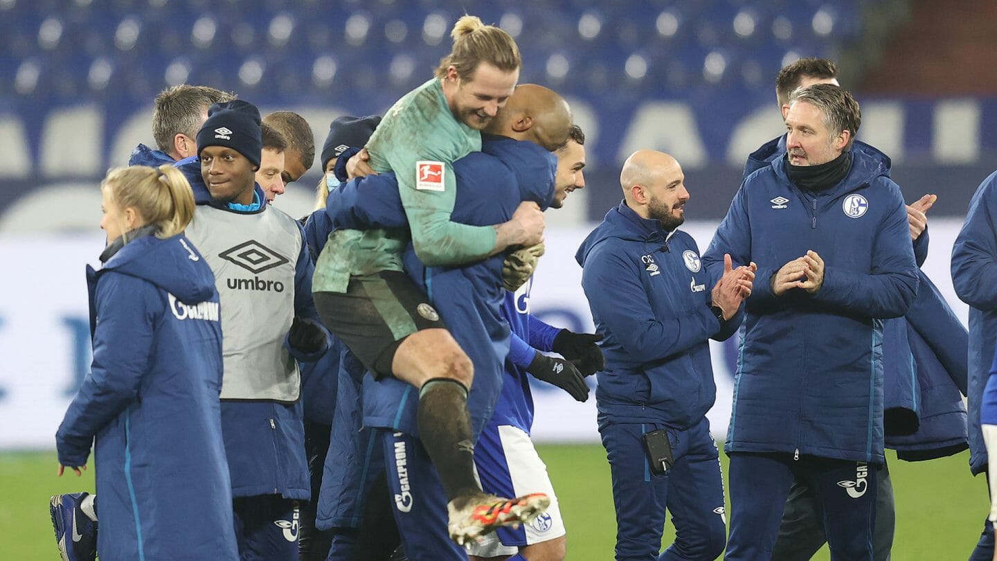 Jubel nach dem Sieg gegen Hoffenheim
