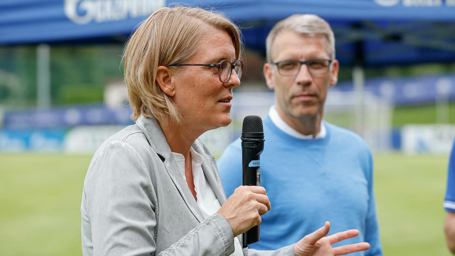 Christina Rühl-Hamers und Peter Knäbel zu Gast beim Tribünen-Talk
