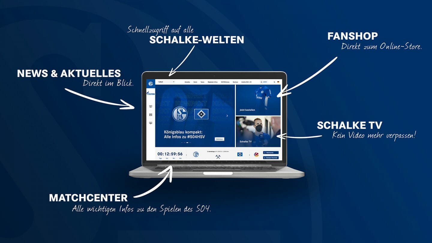 Facelift schalke04.de - Die Website des FC Schalke 04 mit einer überarbeiteten Startseite