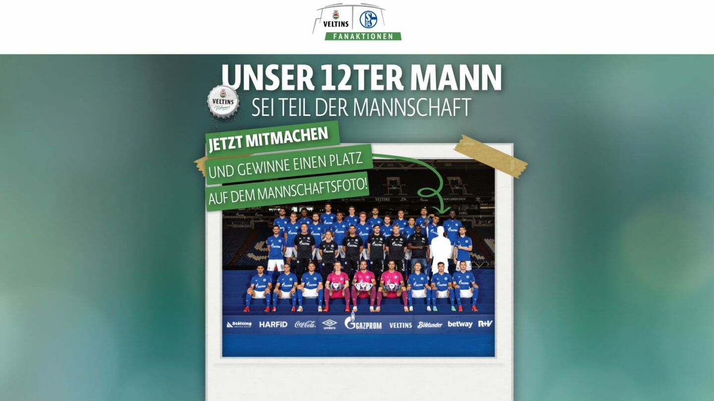 Unser 12ter Mann – Gewinne einen Platz auf dem Mannschaftsfoto