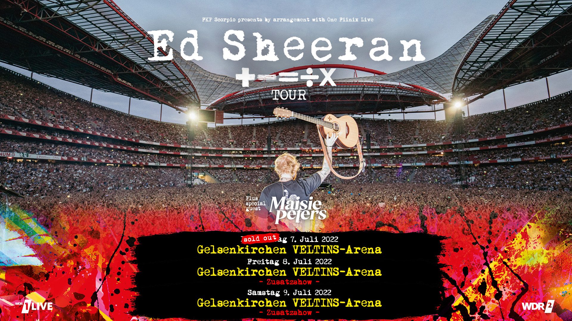 Ed Sheeran +-/u003d÷x Tour Zusatzshow 08.07.22