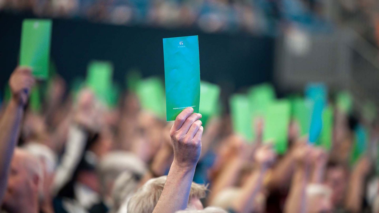 Mitglieder stimmen über Satzungsänderungsanträge ab