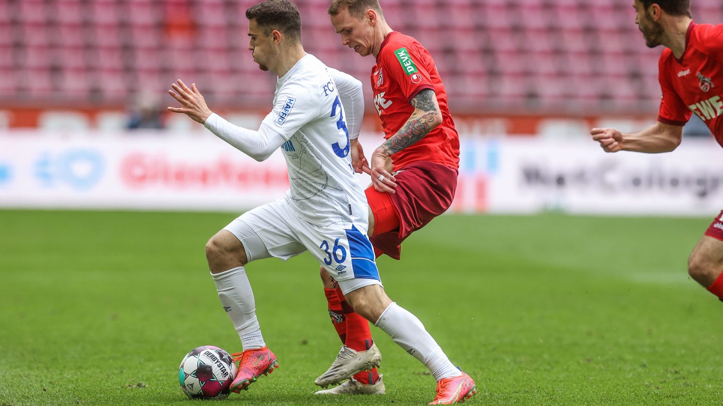 Blendi Idrizi im Spiel gegen den 1. FC Köln