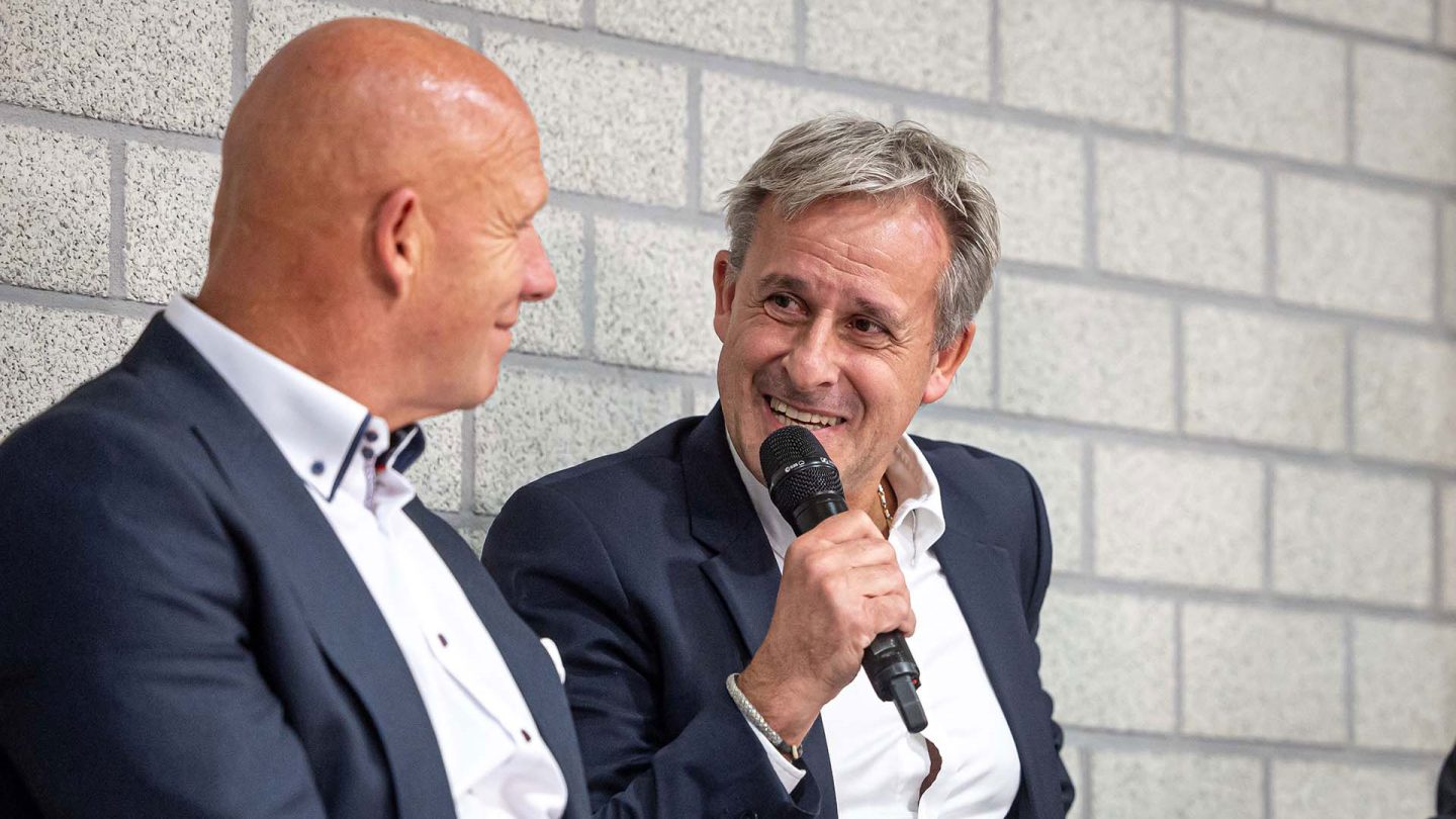 Dietmar Schacht und Pierre Littbarski