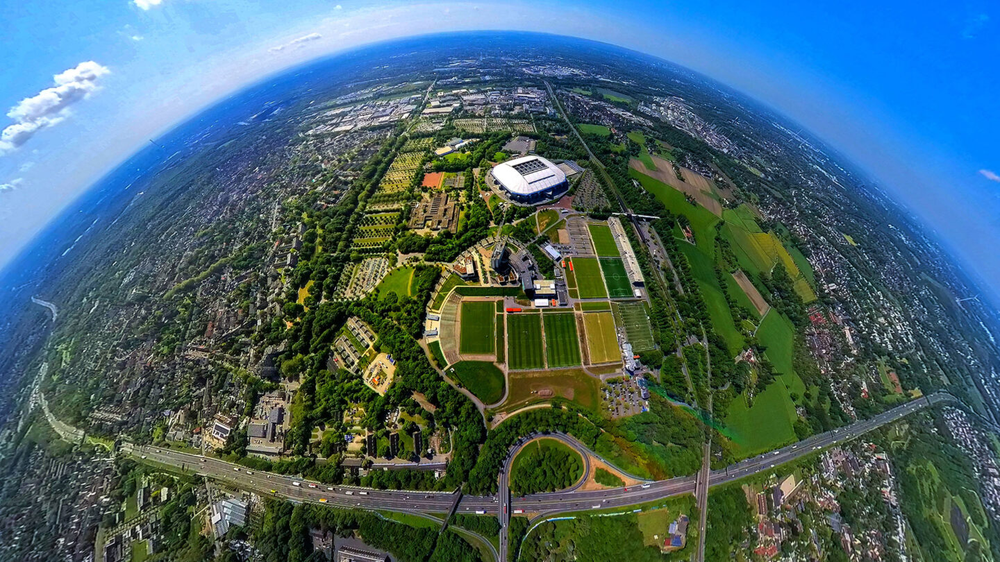 Luftbild der VELTINS-Arena