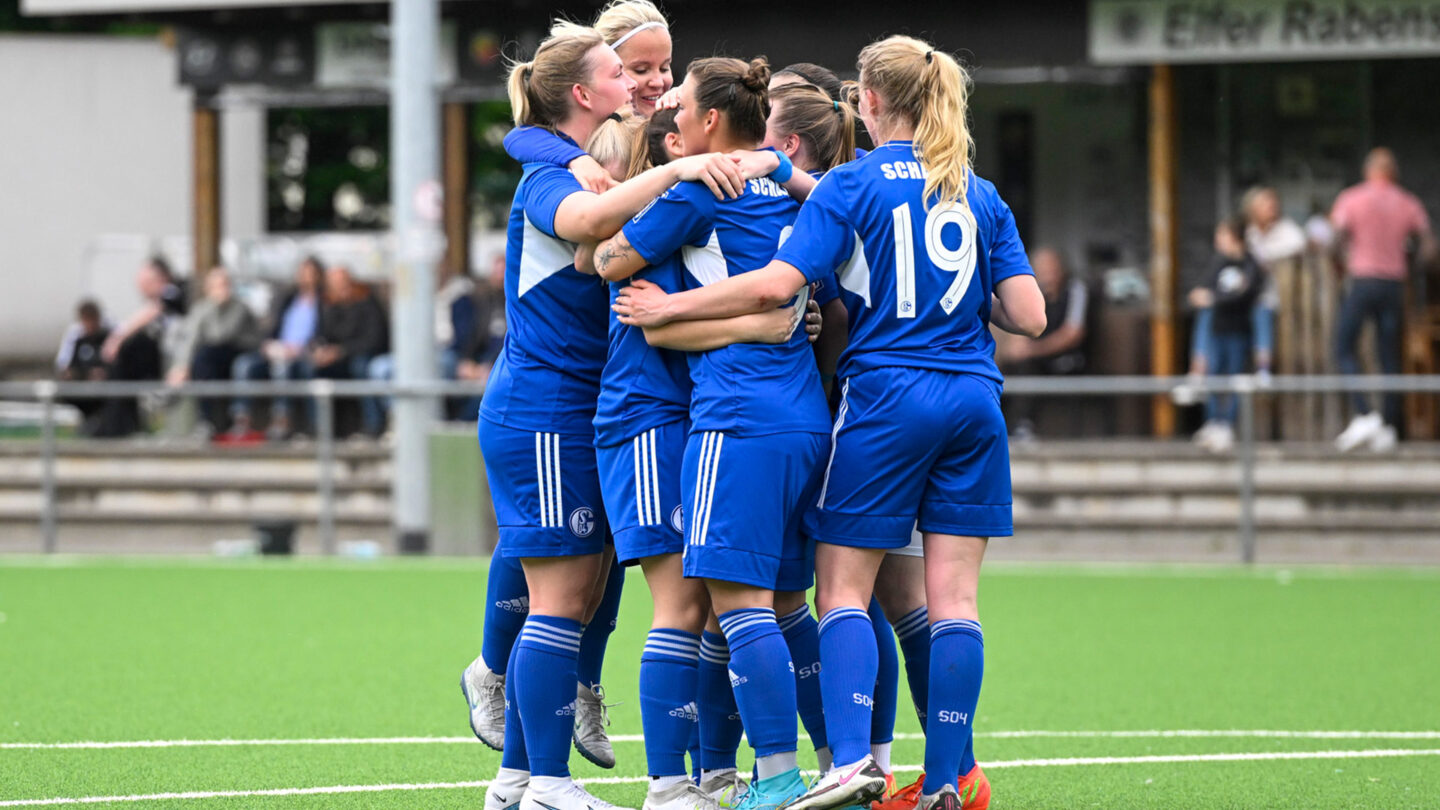 Jubelfoto von Team Blau