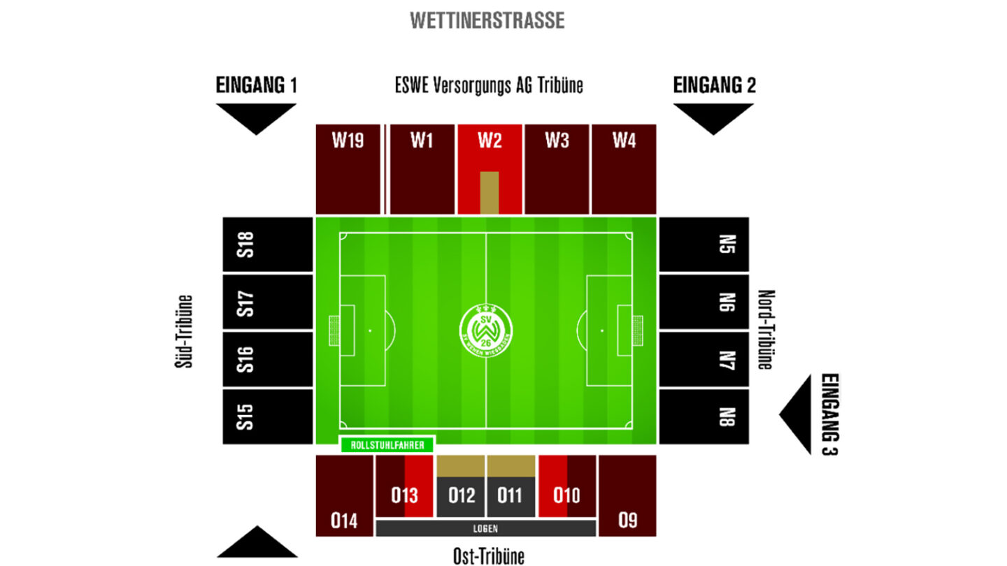 Stadionplan BRITA-Arena