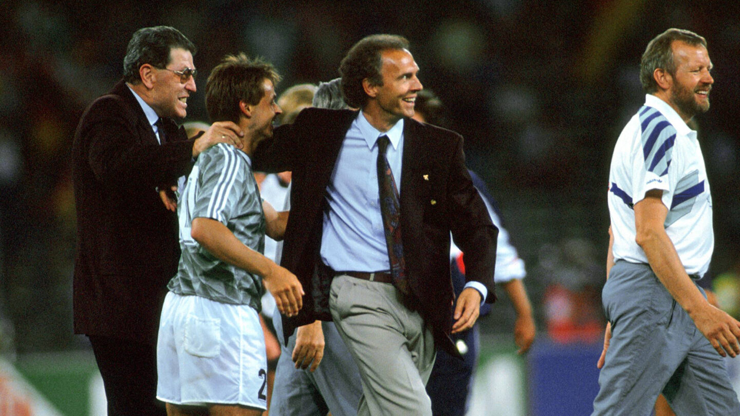 Olaf Thon und Franz Beckenbauer