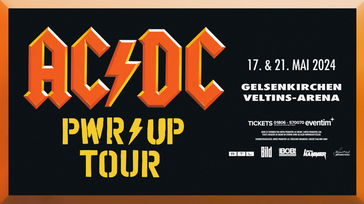 „POWER UP“Europatour AC/DC kommt im Mai 2024 in die VELTINSArena