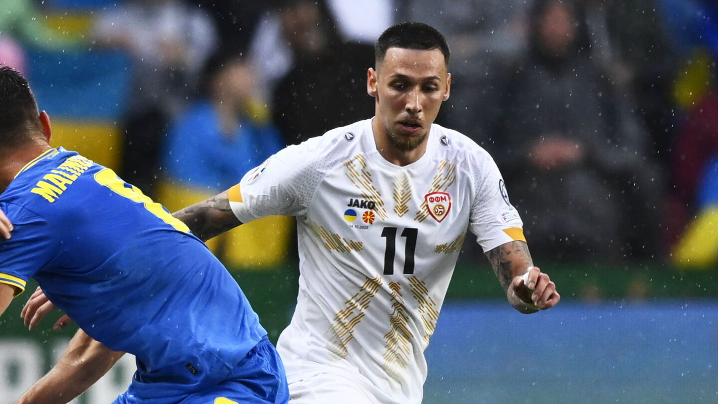 Darko Churlinov im Trikot der nordmazedonischen Nationalmannschaft