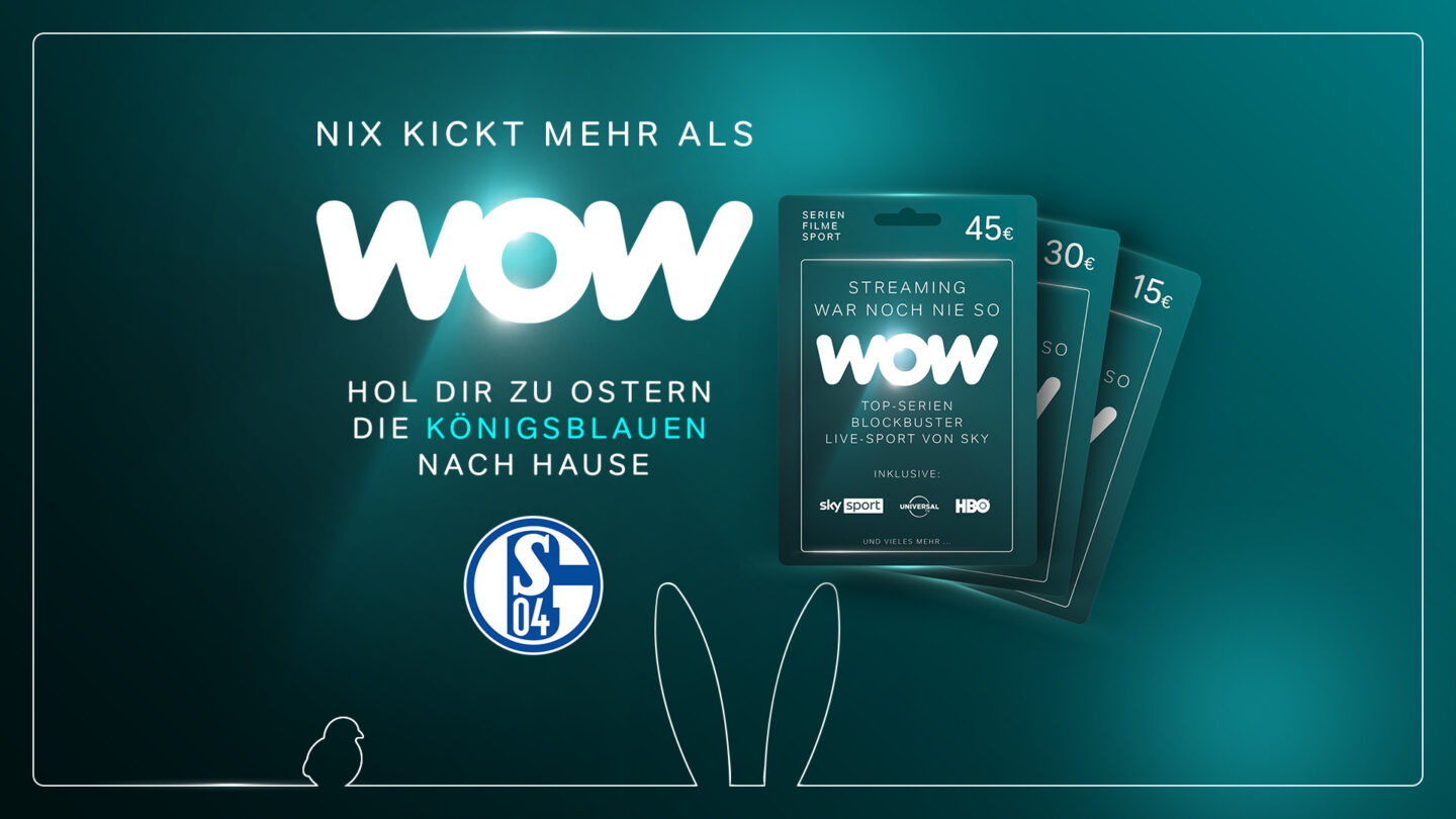 Hol dir die Königsblauen nach Hause mit den WOW Geschenkkarten!