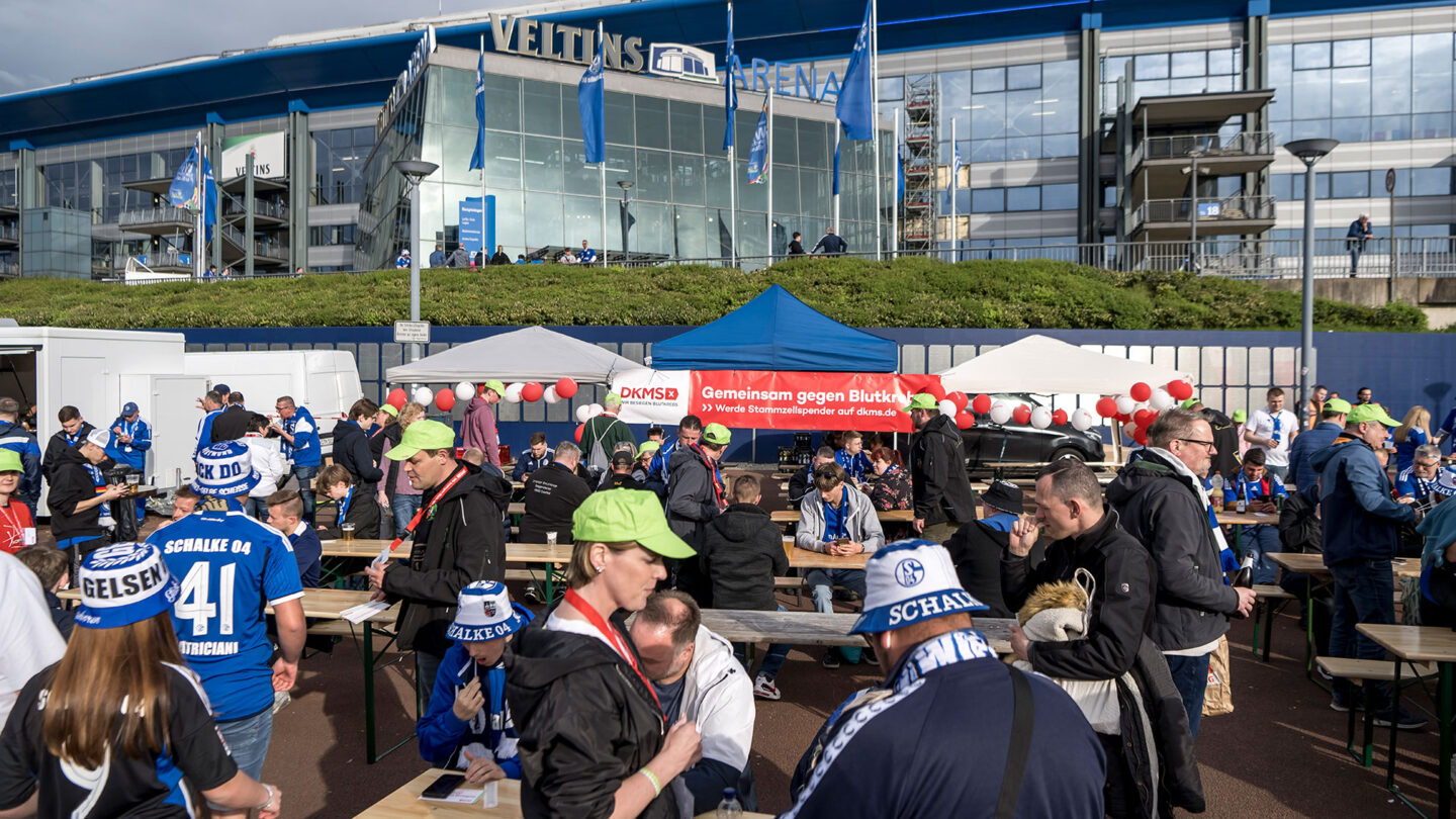 DKMS-Registrierungsaktion auf Schalke