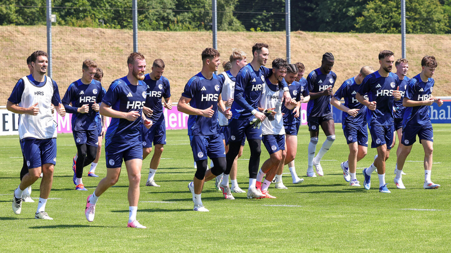 Trainingsauftakt auf Schalke