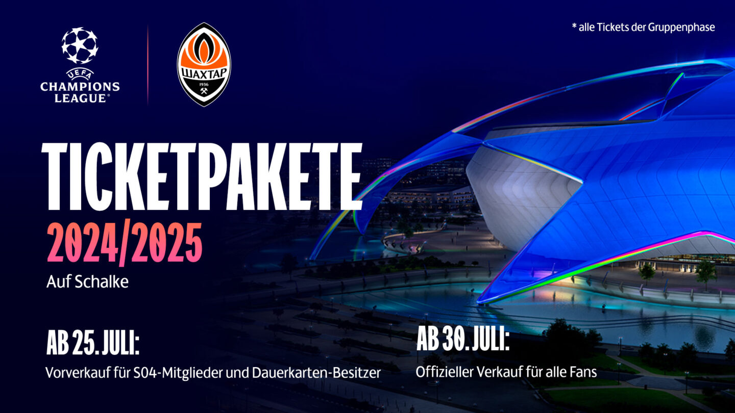 Shakhtar Donetsk auf Schalke: Exklusiver Vorverkauf für S04-Mitglieder
