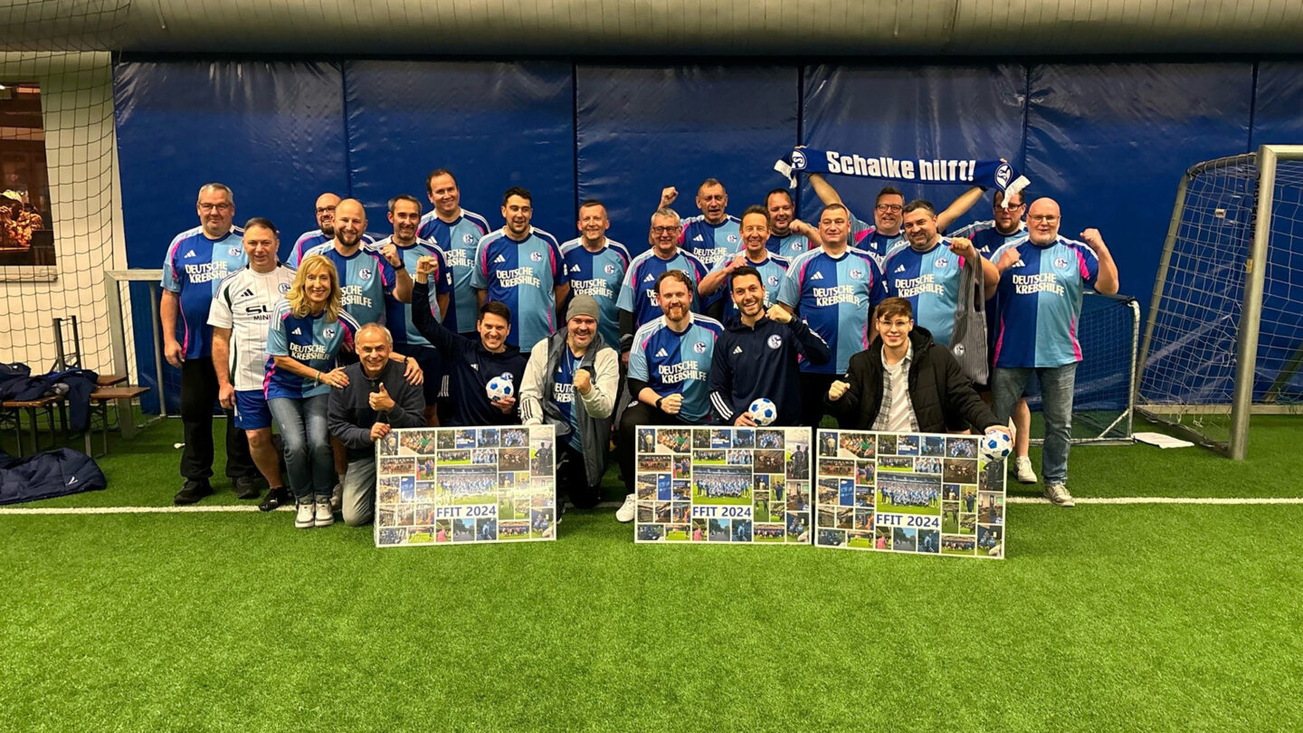 Fußballfans im Training
