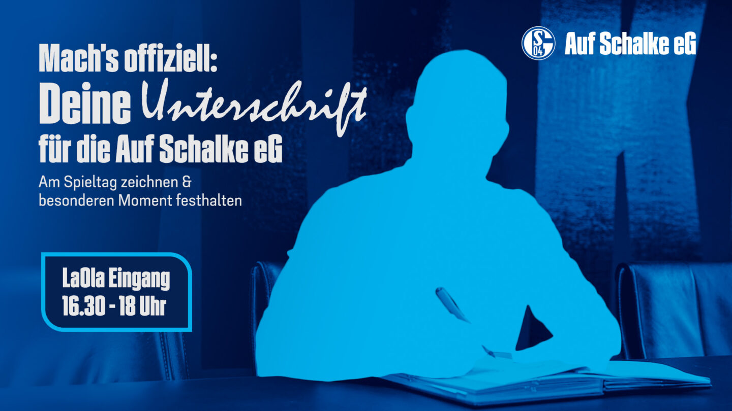 Mach’s offiziell: Deine Unterschrift für die Auf Schalke eG