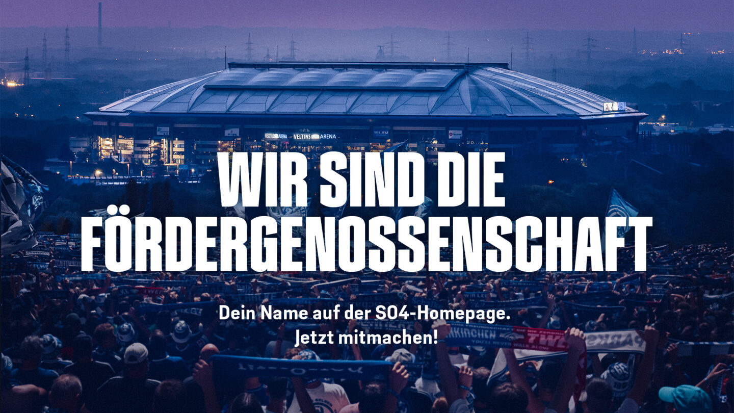 Wir sind die Fördergenossenschaft: Dein Name auf der S04-Homepage