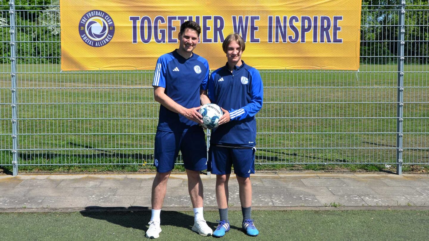 Schalker Tandem: Richard und Fabian.