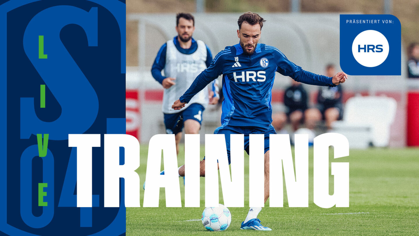 Schmuckgrafik: Training live - Kenan Karaman schießt einen Ball